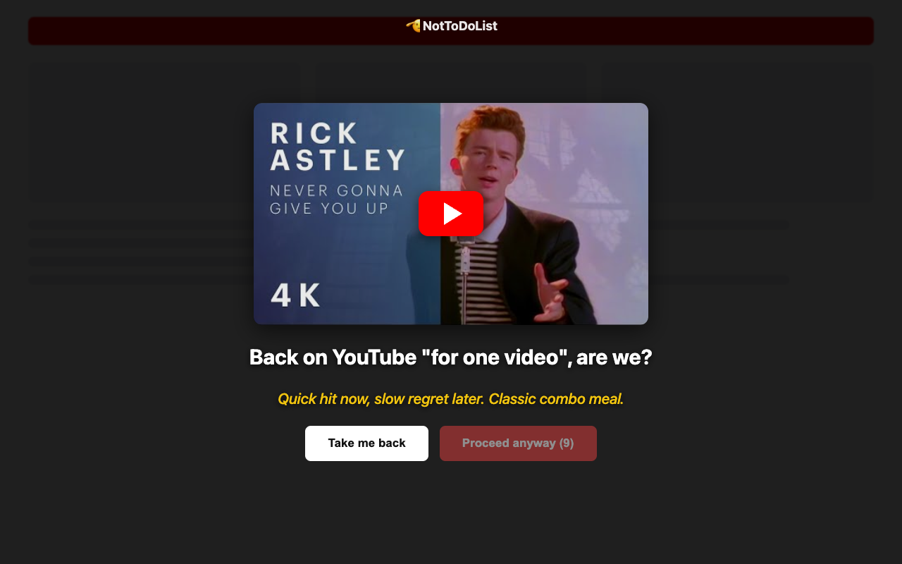 Random YouTube video overlay